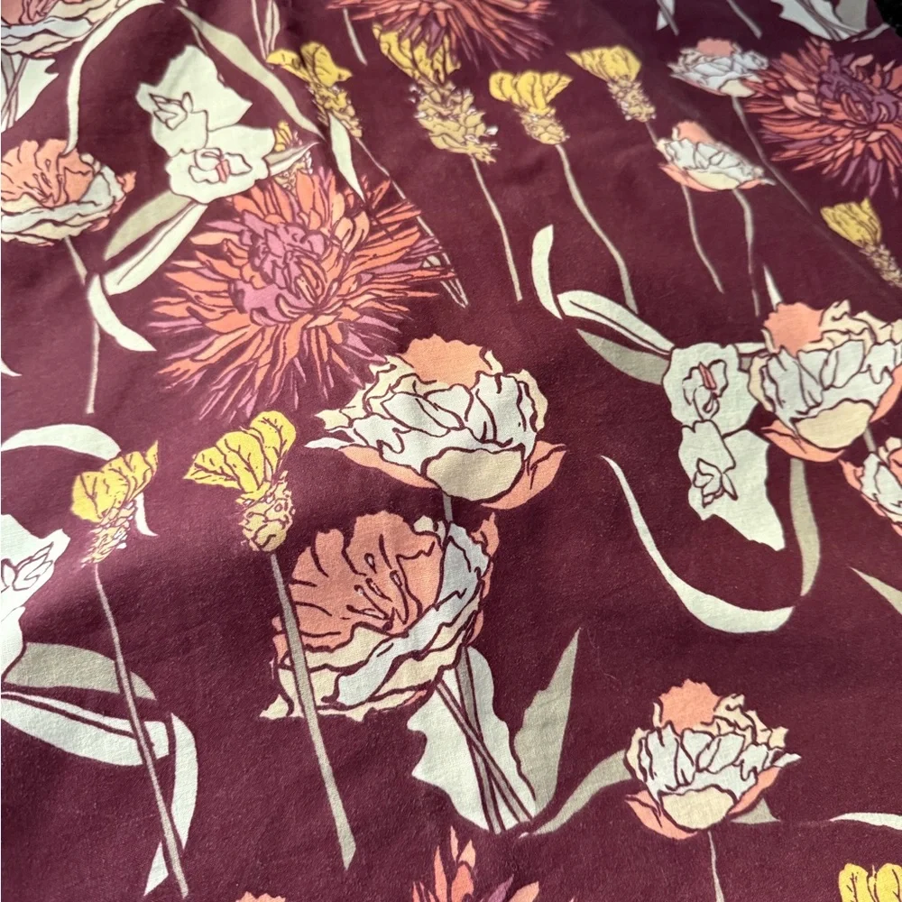 Opalhouse Gare De Lyon Burgundy Duvet Set Twin/XL Twin Set